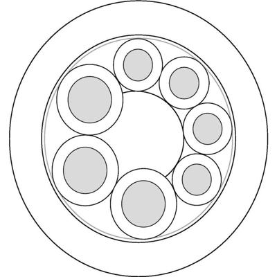 LAPP 7038882/500 Sensorkabel UNITRONIC® SENSOR 3 x 1 mm² + 16 x 0.5 mm² Zwart 500 m