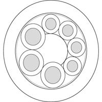 LAPP 7038882/500 Sensorkabel UNITRONIC® SENSOR 3 x 1 mm² + 16 x 0.5 mm² Zwart 500 m - thumbnail