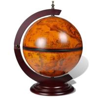 Globebar tafelmodel hout - thumbnail