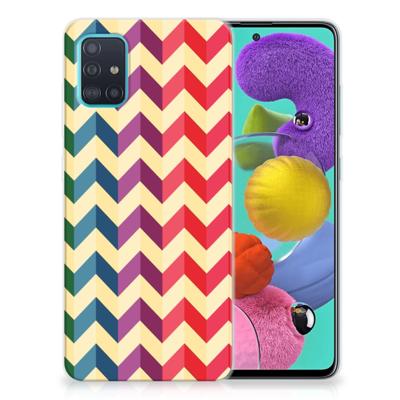 Samsung Galaxy A51 | TPU bumper | Zigzag Multi Color Samsung Galaxy A51 | TPU bumper | Zigzag Multi Color