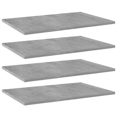 Wandschappen 4 st 60x40x1,5 cm bewerkt hout betongrijs Wandschappen 4 st 60x40x1,5 cm bewerkt hout betongrijs