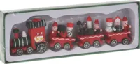 Houten Kersttrein 21CM - thumbnail