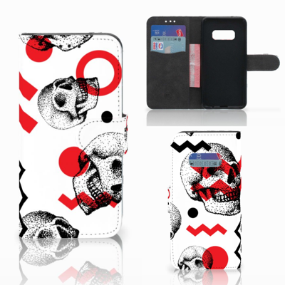 Telefoonhoesje met Naam Samsung Galaxy S10e Skull Red Telefoonhoesje met Naam Samsung Galaxy S10e Skull Red
