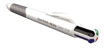 Balpen papermate inkjoy 4kleuren quatro m Balpen papermate inkjoy 4kleuren quatro m