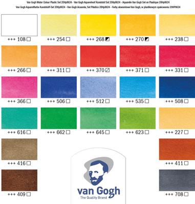 Van Gogh Aquarelverf Set In Kunststof Etui