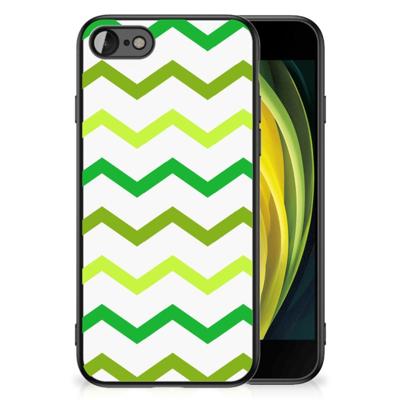 iPhone SE 2022 | SE 2020 | 7/8 Back Case Zigzag Groen iPhone SE 2022 | SE 2020 | 7/8 Back Case Zigzag Groen