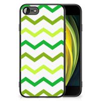 iPhone SE 2022 | SE 2020 | 7/8 Back Case Zigzag Groen - thumbnail