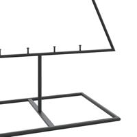Kerstdecoratie kerstboom 150 cm metaal zwart - thumbnail