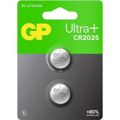 GP Knoopcel CR2025 3 V 2 stuk(s) 160 mAh Li-MnO2 GP Ultra Plus Batterie Lithium Knopfzelle CR2025 2 Stück GP Knoopcel CR2025 3 V 2 stuk(s) 160 mAh Li-MnO2 GP Ultra Plus Batterie Lithium Knopfzelle CR2025 2 Stück