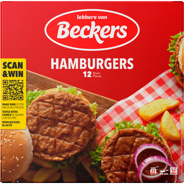 Beckers Hamburgers 12 Stuks bij Jumbo