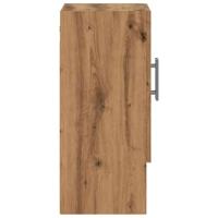 Wandkast 60x31x70 cm bewerkt hout artisanaal eikenkleur - thumbnail