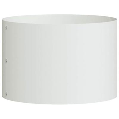 VidaXL Plantenring 5 pcs wit 30 x 30 x 20 cm koudgewalst staal