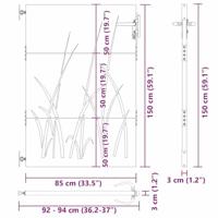 Tuinpoort met slot Zwart 85 x 150 cm Poedergecoat staal - thumbnail