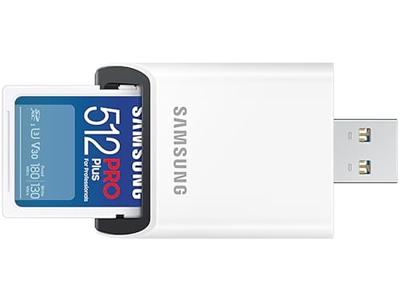 Samsung PRO Plus SDXC 512GB UHS-I V30 met SD-Reader (2023)