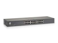LevelOne GSW-2457 netwerk-switch Unmanaged Gigabit Ethernet (10/100/1000) Zwart - thumbnail
