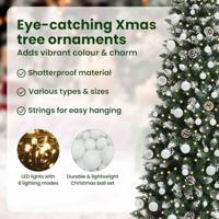 Kunstkerstboom met 300 LED Groen 180 cm PVC en Plastic en Staal - thumbnail