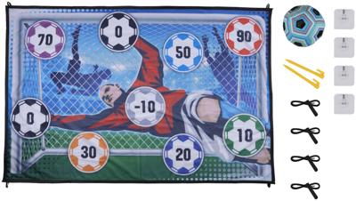 Voetbaldoel schietspel 10 delig