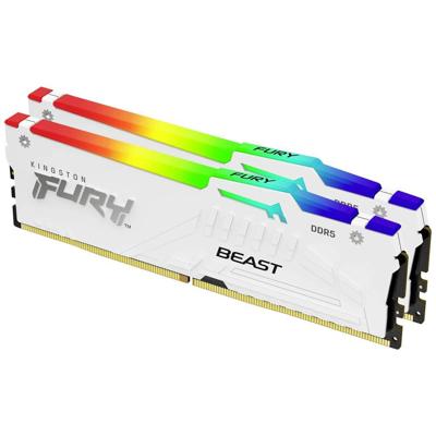Kingston CL30 FURY Beast RGB EXPO Werkgeheugenset voor PC DDR5 64 GB 2 x 32 GB Non-ECC 288-pins DIMM CL30 KF560C30BWEAK2-64 Kingston CL30 FURY Beast RGB EXPO Werkgeheugenset voor PC DDR5 64 GB 2 x 32 GB Non-ECC 288-pins DIMM CL30 KF560C30BWEAK2-64