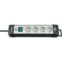 Brennenstuhl Premium-Line stekkerdoos 4-voudig zwart/lichtgrijs 1,8m H05VV-F 3G1,5 - 1951540100 - thumbnail