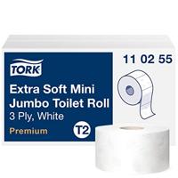 TORK Mini Jumbo Extra Mjukt 3-lager 110255 Toiletpapier Wit 12 stuk(s) - thumbnail