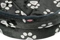 TRIXIE HONDENMAND JIMMY OVAAL ZWART MET POOTPRINT 110X95 CM - thumbnail