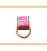 Ruben Robijn Powerbead op kaart roze kwarts (1 st)