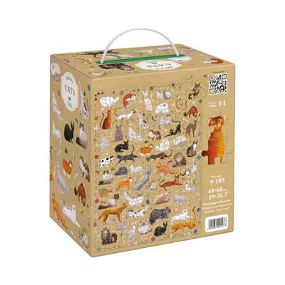 Banana Panda - puzzlove katten - 500st. Banana Panda - puzzlove katten - 500st.