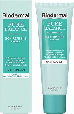 Biodermal Pure Balance Huidverfijnende Nacht Balsem - Skin Refining Nachtbalsem met Hyaluronzuur
