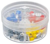 Knipex 97 99 907 Assortiment adereindhulzen 4 mm², 6 mm², 10 mm², 16 mm² Deels geïsoleerd Grijs, Geel, Rood, Blauw 100 stuk(s) - thumbnail