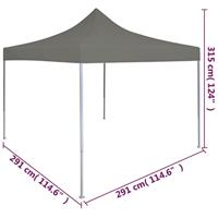 VidaXL Vouwtent pop-up 3x3 m antraciet - thumbnail