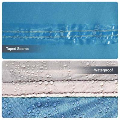 Tenten met dak Blauw 721 x 335 x 212 cm Polyester