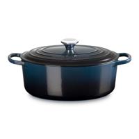 LE CREUSET - Signature - Braadpan ovaal 31cm 6,30l Nuit - thumbnail