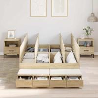 Opbergbedframe Sonoma Eiken 226,5 x 120 x 31,5 cm Bewerkt hout - thumbnail