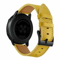 Garmin Venu / Sq / Sq2 / 2 plus - lederen bandje - Geel - thumbnail