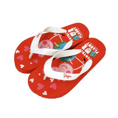 Arditex teenslippers Peppa Pig junior PVC rood/wit Arditex teenslippers Peppa Pig junior PVC rood/wit