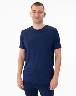 JAKO 6129 T-Shirt Premium Basics - Marine Gemeleerd - XXL