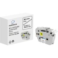Labeltape Renkforce RF-LT-BTZe261 Compatibel vervangt Brother TZe-261 36 mm Tapekleur: Wit Tekstkleur: Zwart 8 m - thumbnail