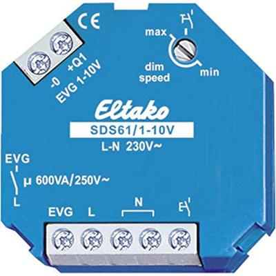 Eltako 61100800 DIN-rail dimmer Blauw Eltako 61100800 DIN-rail dimmer Blauw