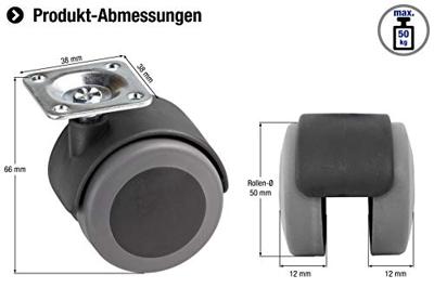 Metafranc Dubbel Wiel Parket 50Mm Plaat - WU0800310