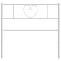 Hoofdbord 75 cm metaal wit - thumbnail