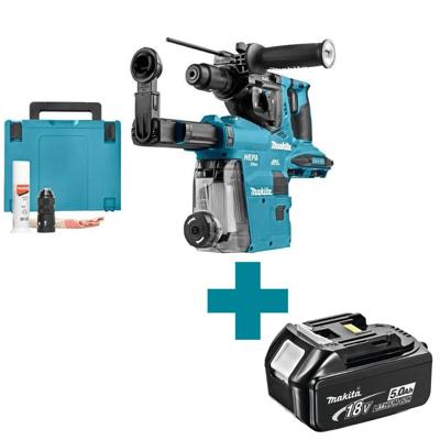 Makita DHR281ZWJ Accu combihamer SDS-Plus 2,9J + snelwisselboorkop + stofafzuiging 2x18V Basic Body in Mbox Makita DHR281ZWJ Accu combihamer SDS-Plus 2,9J + snelwisselboorkop + stofafzuiging 2x18V Basic Body in Mbox