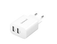 Intenso W24AA USB-oplader 24 W 2x USB-A Wit Binnen - thumbnail