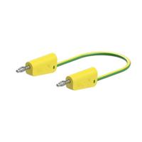 Stäubli 64.1034-02520 // LK-4N-F25 Meetsnoer 25 cm Geel, Groen 1 stuk(s) - thumbnail