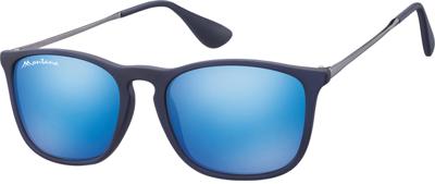 Zonnebril montana met revo blauw glas mtl blauw