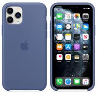 Achterzijde behuizing voor mobiele telefoon - silicone - linnenblauw - voor iPhone 11 Pro - thumbnail