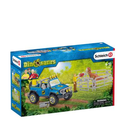 Schleich Off-road voertuig met dino wachtpost