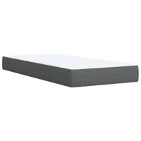 Boxspring met matras stof donkergrijs 90x190 cm - thumbnail