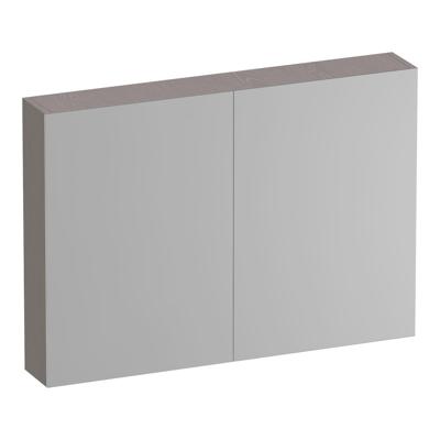 Brauer Impress Deluxe Spiegelkast - 100 cm - met interne en externe Verlichting - 2 Dubbelzijdige Spiegeldeuren - Timber Greige