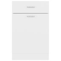 Onderkast met lade 50x46x81,5 cm bewerkt hout wit - thumbnail