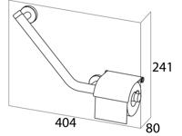Veiligheidsgreep met Toiletrolhouder Tiger Boston Comfort en Safety Links RVS Glans - thumbnail